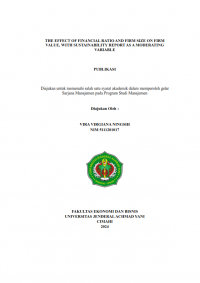 The effect of financial ratio and firm size on firm value, with sustainability report as a moderating variable