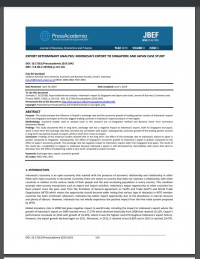 EXPORT DETERMINANT ANALYSIS: INDONESIA’S EXPORT TO SINGAPORE AND JAPAN CASE STUDY