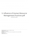 Inﬂuence of Human Resource Management Practices on Competitive Advantage through Operational Excellence in SME Food and beverage in Banjar CIty West Java