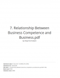 Relationship Between Business Competence and Business Survival of Culinary Business in Bandung