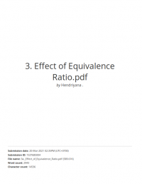 EFFECT OF EQUIVALENCE RATIO ON THE RICE HUSK GASIFICATION PERFORMANCE USING UPDRAFT GASIFIER WITH AIR SUCTION MODE