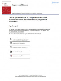 The implementation of the pentahelix model for the terrorism deradicalization program in Indonesia