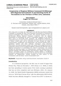 Cooperation of Regional Military Command III/Siliwangi with Regional Governments in Accelerating Covid-19 Vaccination In the Province of West Java, Indonesia