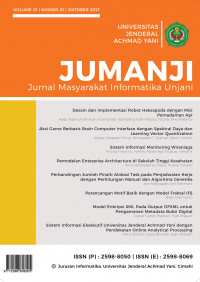 Desain Dan Implementasi Robot Heksapoda Dengan Misi Pemadaman Api