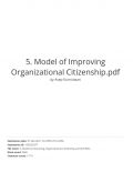 Model of Improving Organizational Citizenship Behavior Lecturer Based on Organizational Commitment, Organizational Culture, and Job Satisfaction in Private Universities in Bandung