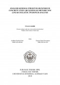 ANALISIS KINERJA STRUKTUR REINFORCED
CONCRETE STEEL (RCS) DENGAN METODE NON
LINEAR INELASTIC PUSHOVER ANALYSIS