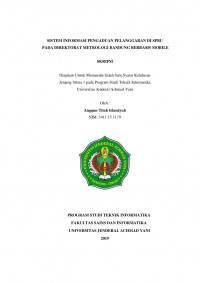 SISTEM INFORMASI PENGADUAN PELANGGARAN DI SPBU PADA DIREKTORAT METROLOGI BANDUNG BERBASIS MOBILE