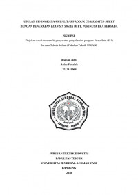 USULAN PENINGKATAN KUALITAS PRODUK CORRUGATED SHEET
DENGAN PENERAPAN LEAN SIX SIGMA DI PT. PURINUSA EKA PERSADA