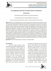 Investigating Fraud and Corrupt Practices in Indonesia