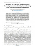 The Effect of Leadership and Motivation in Measuring Accountability Using the Calibrating Public Accountability Model (CPA Model)