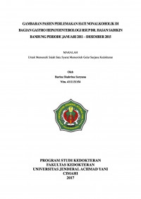 Gambaran Pasien Perlemakan Hati Nonalkoholik Di Bagian Gastro Hepatoenterologi Rsup Dr. Hasan Sadikin Bandung Periode Januari 2011–Desember 2015