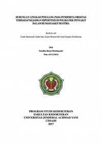 Hubungan Lingkar Pinggang Pada Penderita Obesitas Terhadap Kejadian Hipertensi Di Poliklinik Penyakit Dalam Rumah Sakit Dustira