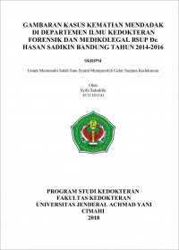 Gambaran Kasus Kematian Mendadak Di Departemen Ilmu Kedokteran Forensik Dan Medikolegal Rsup Dr. Hasan Sadikin Bandung Tahun 2014-2016