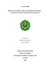 Perancangan Simulator Losses Energi Non Teknis Pada Pelanggaran (P3) Dan Pelanggaran (P4)