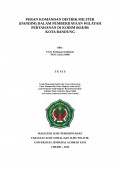 Peran Komandan Distrik Militer (DANDIM) Dalam Pemberdayaan Wilayah Pertahanan Di Kodim 0618/Bs Kota Bandung