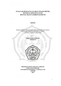 EVALUASI PENGGUNAAN OBAT TUKAK PEPTIK DI INSTALASI RAWAT INAP RSUP Dr. HASAN SADIKIN BANDUNG
