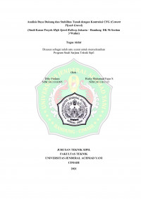 Analisis Daya Dukung dan Stabilitas Tanah dengan Kontruksi CFG (Cement Flyash Gravel) (Studi Kasus Proyek High Speed Railway Jakarta – Bandung DK 96 Section 3 Walini)