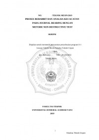 PROSES REBABBIT DAN ANALISA KECACATAN PADA JOURNAL BEARING DENGAN METODE NON DESTRUCTIVE TEST