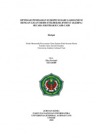 OPTIMASI PEMISAHAN EUROPIUM DARI GADOLINIUM DENGAN LIGAN DI(BIS-ETILHEKSIL)FOSFAT (D2EHPA) SECARA EKSTRAKSI CAIR-CAIR