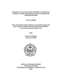 PEMANFAATAN PANAS PADA KOMPOR GAS SEBAGAI ENERGI ALTERNATIF MENGGUNAKAN GENERATOR TERMOELEKTRIK