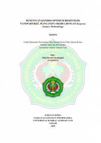 PENENTUAN KONDISI OPTIMUM BIOSINTESIS NANOPARTIKEL MANGAN(IV) OKSIDA DENGAN Response Surface Methodology