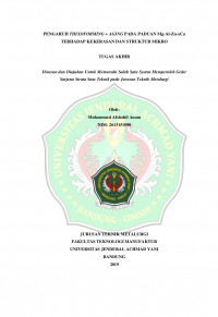 PENGARUH THIXOFORMING + AGING PADA PADUAN Mg-Al-Zn-xCa TERHADAP KEKERASAN DAN STRUKTUR MIKRO