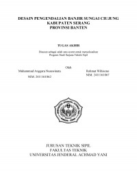 Desain Pengendalian Banjir Sungai Ciujung, Kabupaten Serang, Provinsi Banten