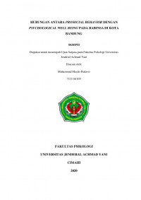 HUBUNGAN ANTARA PROSOCIAL BEHAVIOR DENGAN PSYCHOLOGICAL WELL BEING PADA BABINSA DI KOTA BANDUNG