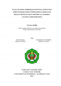 EVALUASI TEBAL PERKERASAN RUNWAY,TAXIWAY DAN APRON BANDAR UDARA INTERNASIONAL KERTAJATI DENGAN MENGGUNAKAN METODE FAA (FEDERAL AVIATION ADMINISTRATION)