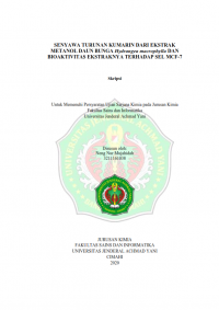 SENYAWA TURUNAN KUMARIN DARI EKSTRAK METANOL DAUN BUNGA Hydrangea macrophylla DAN BIOAKTIVITAS EKSTRAKNYA TERHADAP SEL MCF-7