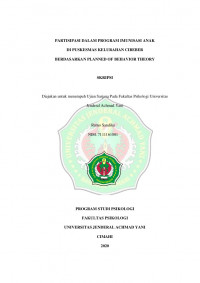 PARTISIPASI DALAM PROGRAM IMUNISASI ANAK DI PUSKESMAS KELURAHAN CIBEBER BERDASARKAN PLANNED OF BEHAVIOR THEORY