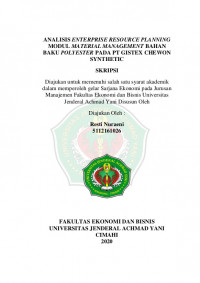 ANALISIS ENTERPRISE RESOURCE PLANNING MODUL MATERIAL MANAGEMENT BAHAN BAKU POLYESTER PADA PT GISTEX CHEWON SYNTHETIC