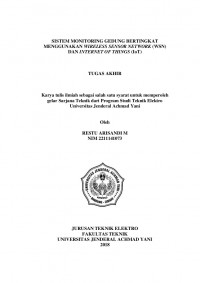 SISTEM MONITORING GEDUNG BERTINGKAT MENGGUNAKAN WIRELESS SENSOR NETWORK (WSN) DAN INTERNET OF THINGS (IoT)