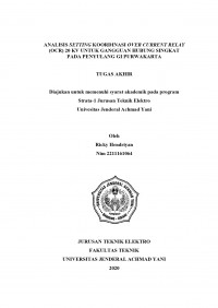 Analisis Setting Koordinasi over current relay (OCR) 20 kV Untuk Gangguan Hubung Singkat Pada Penyulang GI Purwakarta