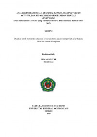 ANALISIS PERBANDINGAN ABNORMAL RETURN, TRADING VOLUME ACTIVITY, DAN BID-ASK SPREAD SEBELUM DAN SESUDAH
RIGHT ISSUE (Pada Perusahaan Go Public yang Terdaftar di Bursa Efek Indonesia Periode 2016- 2017)