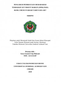 PENGARUH PEMBIAYAAN MURABAHAH TERHADAP NET PROFIT MARGIN (NPM) PADA BANK UMUM SYARIAH TAHUN 2015-2017