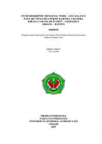 STUDI DESKRIPTIF MENGENAI WORK – LIFE BALANCE PADA IBU PENGURUS PERSIT KARTIKA CHANDRA KIRANA CABANG BS II GRUP – 1 KOPASSUS SERANG – BANTEN