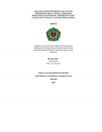 PENGARUH LOAN TO DEPOSIT RATIO, CAPITAL ADEQUACY RATIO DAN NON PERFORMING LOAN TERHADAP RETURN ON ASSETS 
(Studi Kasus pada Perusahaan Perbankan yang Terdaftar di Bursa Efek Indonesia Periode 2015 – 2017)