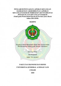 PENGARUH OPINI AUDIT BADAN PEMERIKSA KEUANGAN DAN TEMUAN AUDIT BADAN PEMERIKSA KEUANGAN TERHADAP KINERJA KEUANGAN PEMERINTAH DAERAH
(Studi Pada Pemerintah Kabupaten Dan Kota Di Jawa Tengah Tahun 2013-2017)