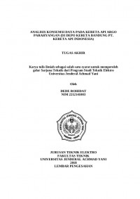 ANALISIS KONSUMSI DAYA PADA KERETA API ARGO PARAHYANGAN (DI DEPO KERETA BANDUNG PT. KERETA API INDONESIA)