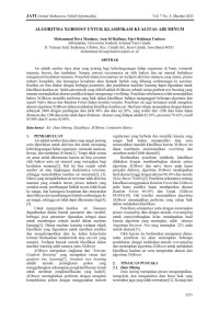 Algoritma Xgboost Untuk Klasifikasi Kualitas Air Minum