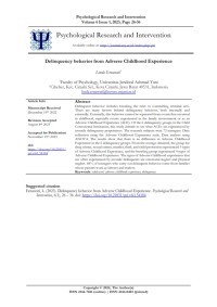 Image of Delinquency behavior from Adverse Childhood Experience